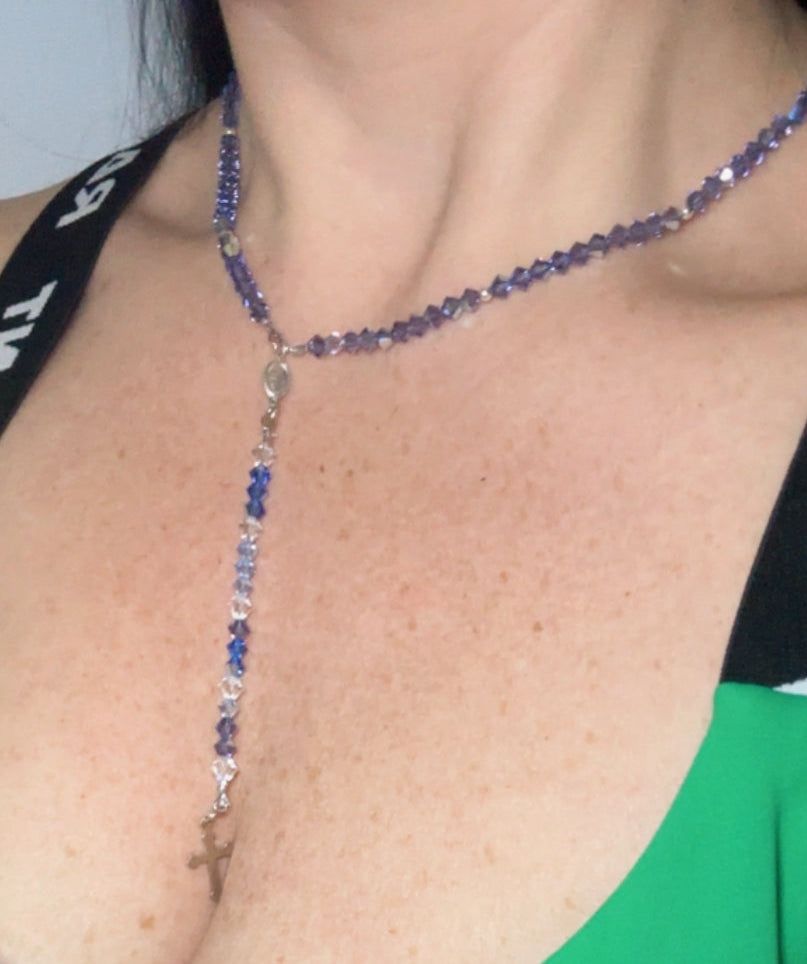 Girocollo donna realizzato in Swarovski e Argento 925