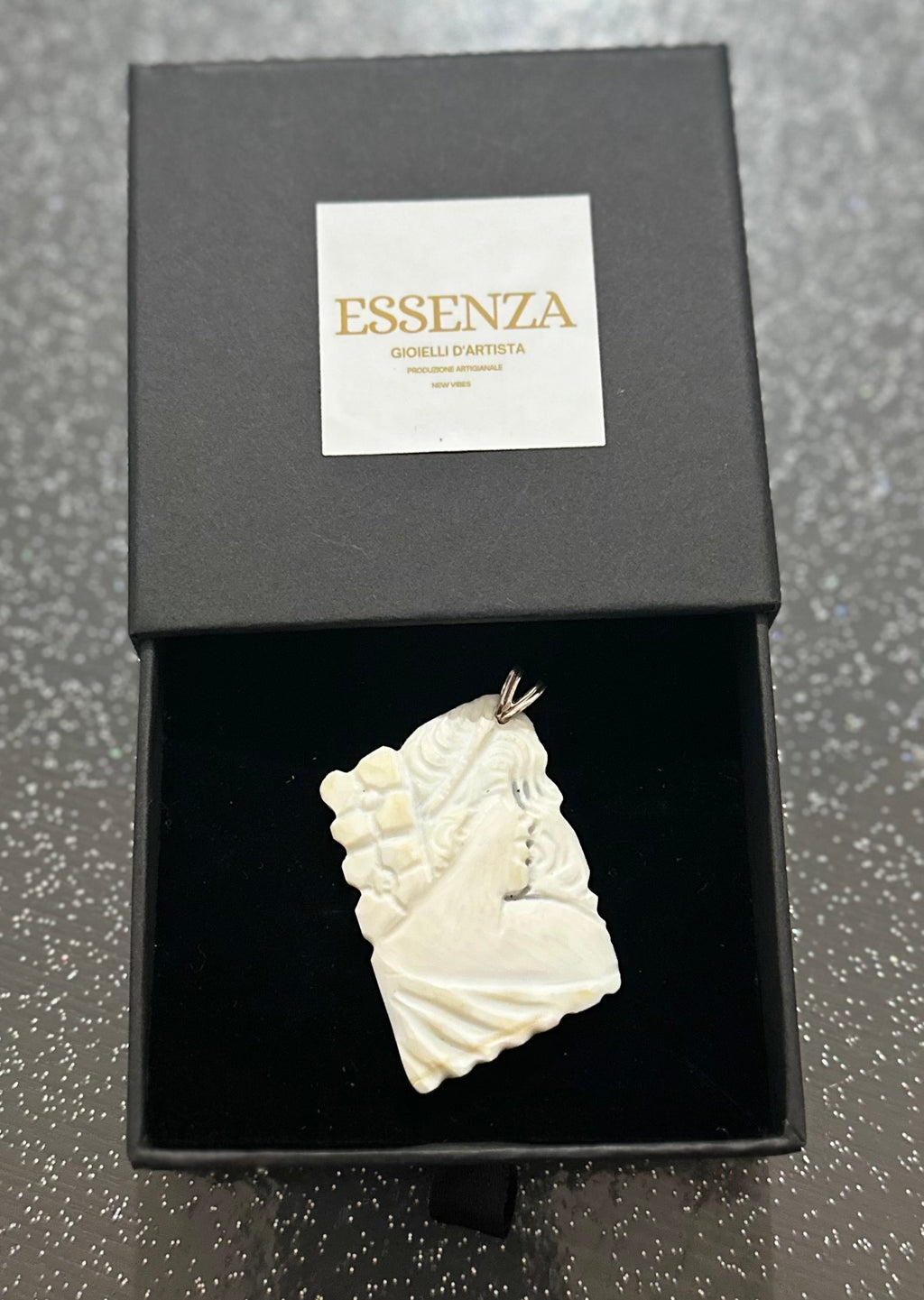 Ciondolo cammeo in acciaio inossidabile