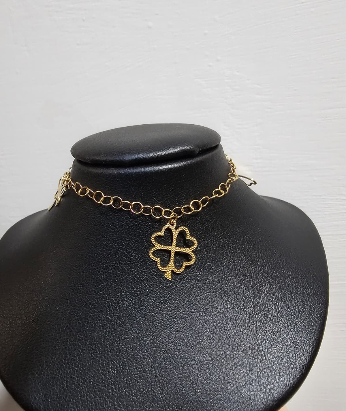 Bracciale quadrifoglio in oro 18k