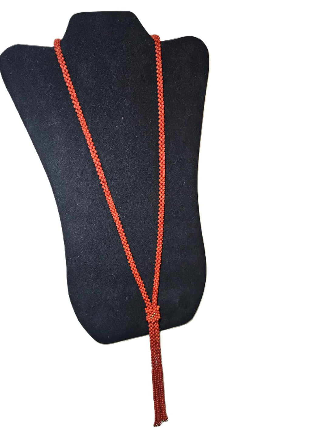 Collana in corallo e oro con chiusura in argento