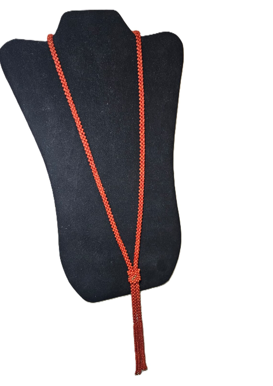 Collana in corallo e oro con chiusura in argento