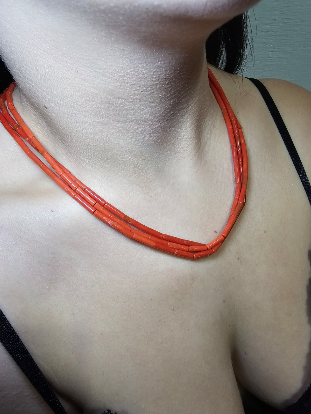 Collana in Corallo rosso del Mediterraneo