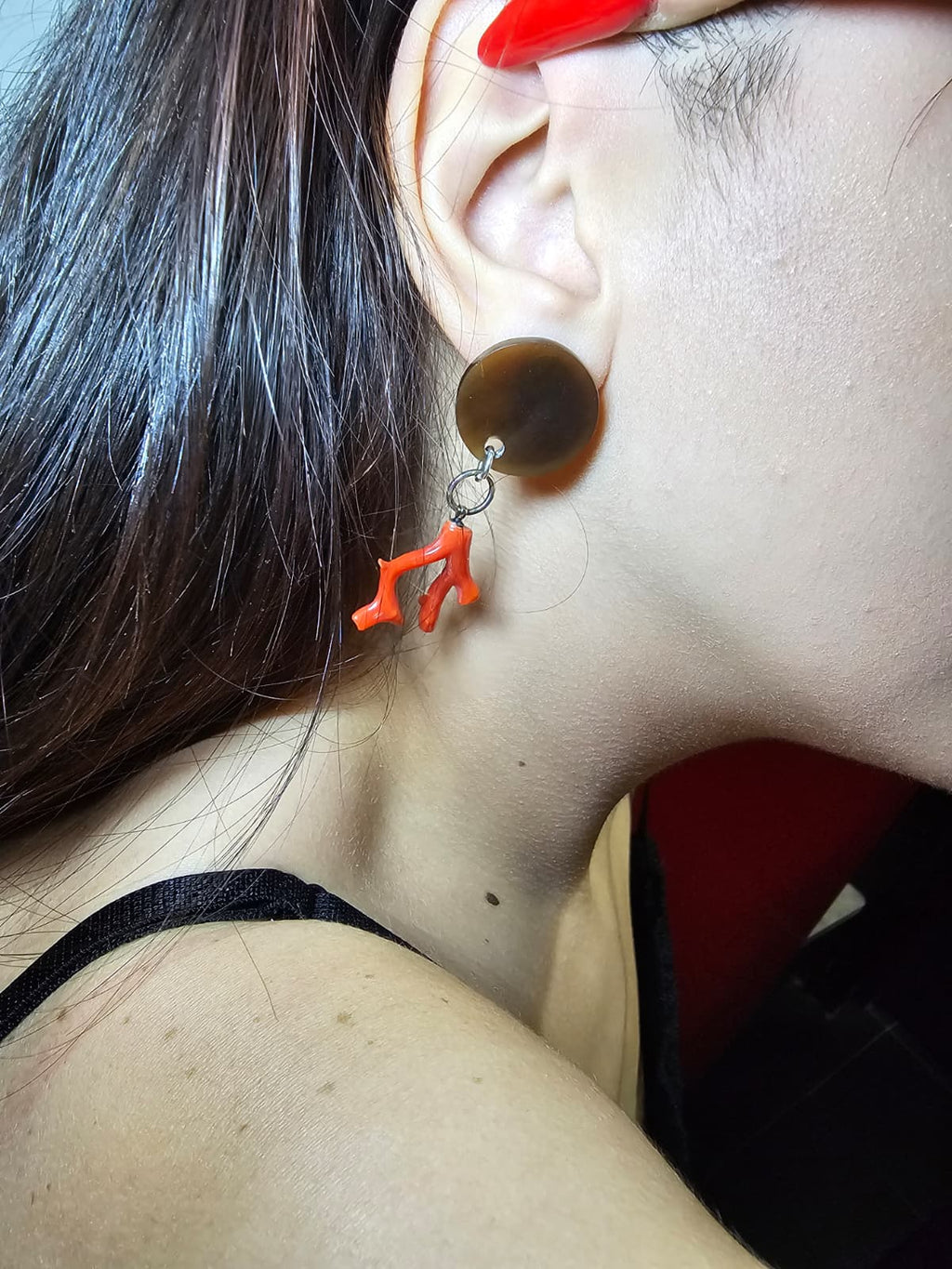 Orecchini in corallo e argento 925