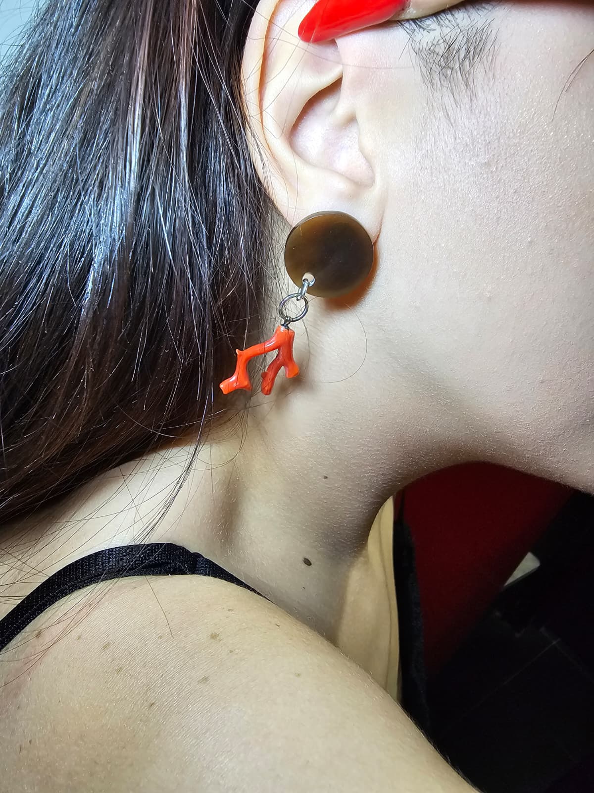 Orecchini in corallo e argento 925