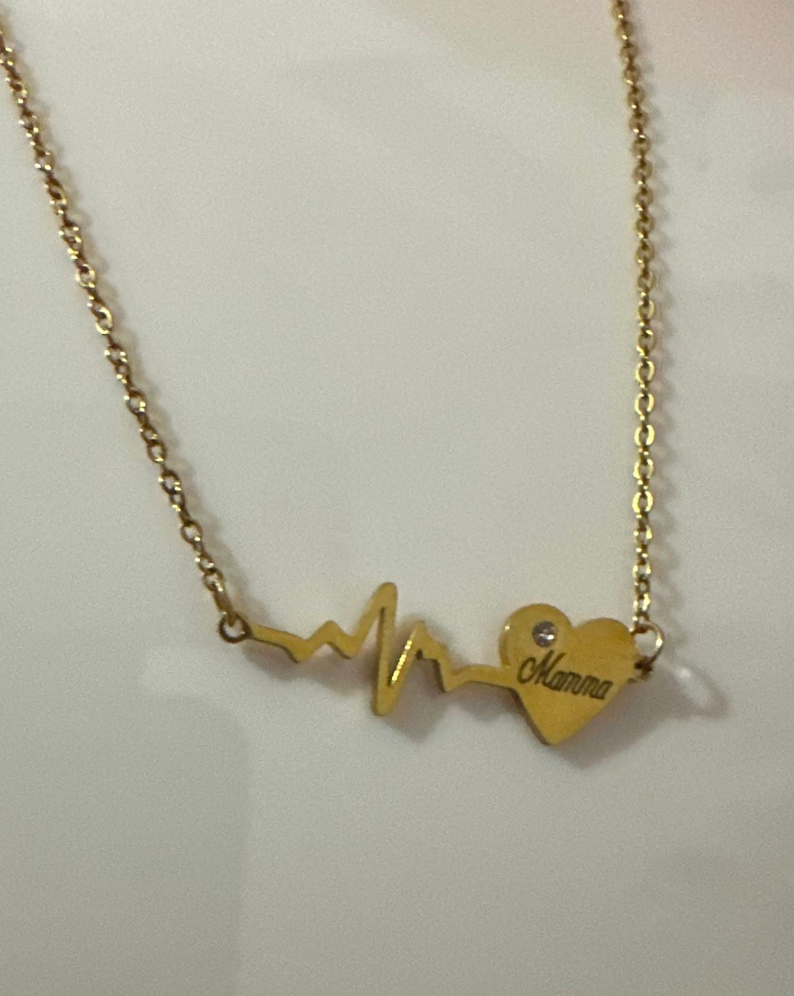 Collana in acciaio inossidabile 48cm con ciondolo mamma