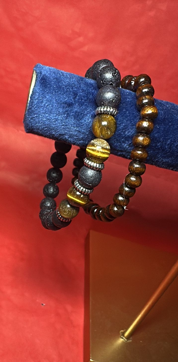 Set di 2 bracciali da uomo