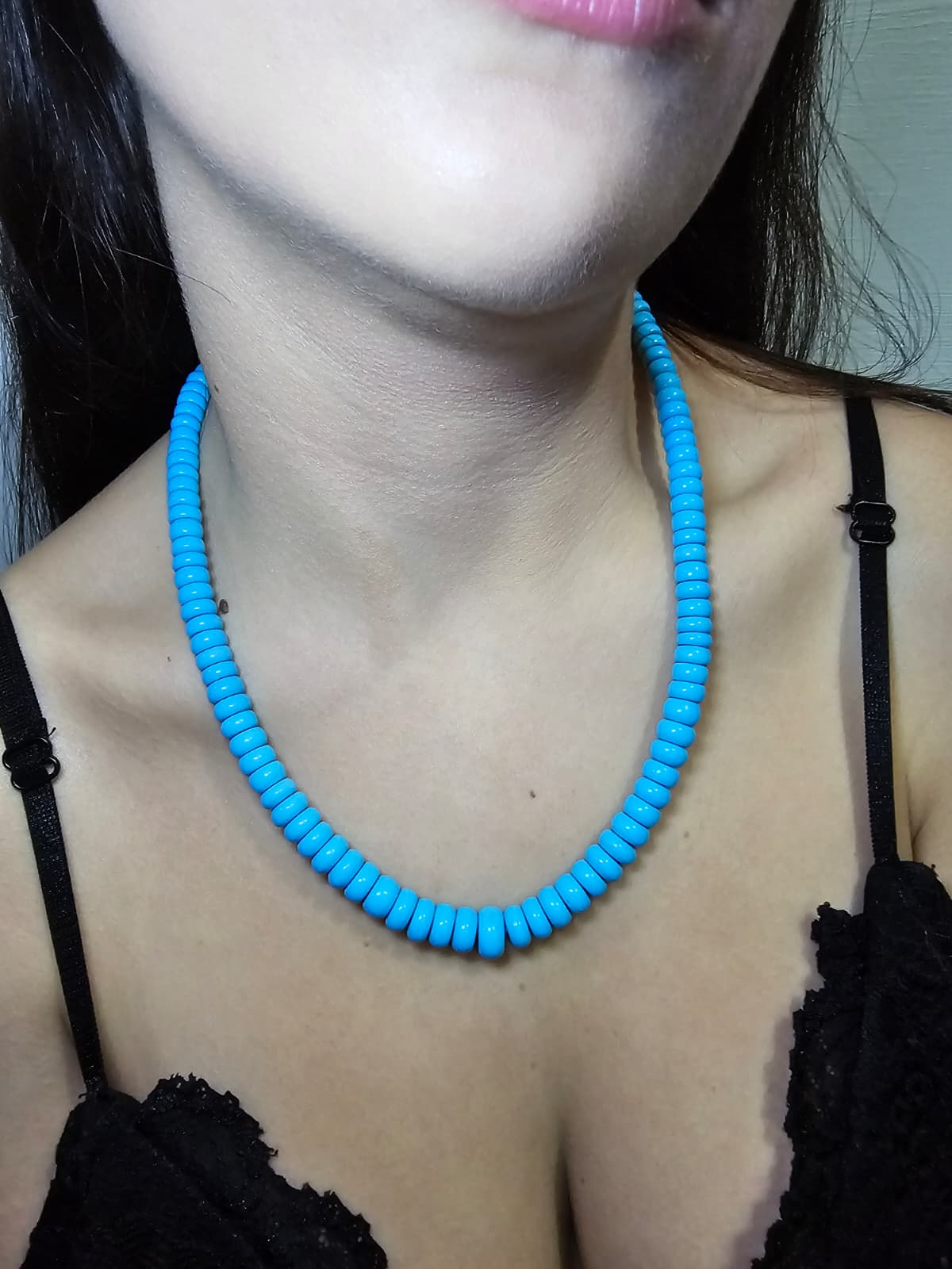 Collana in turchese con chiusura in argento