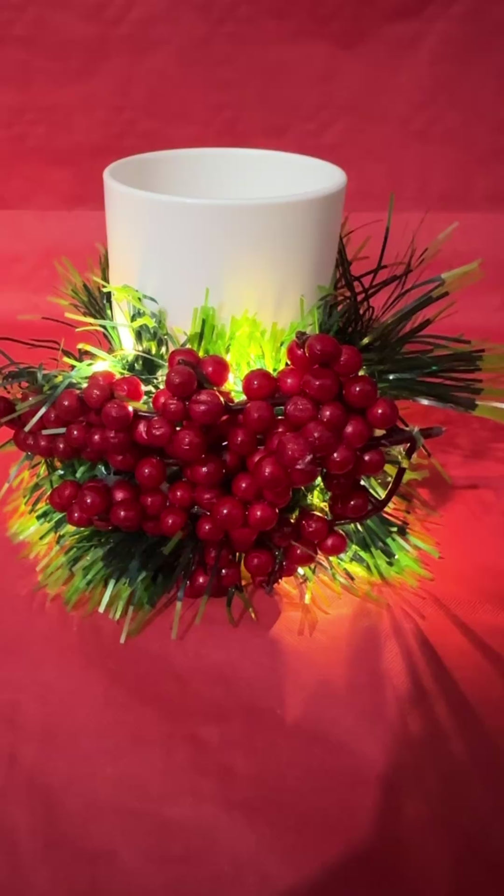 Porta penna natalizio che si illumina