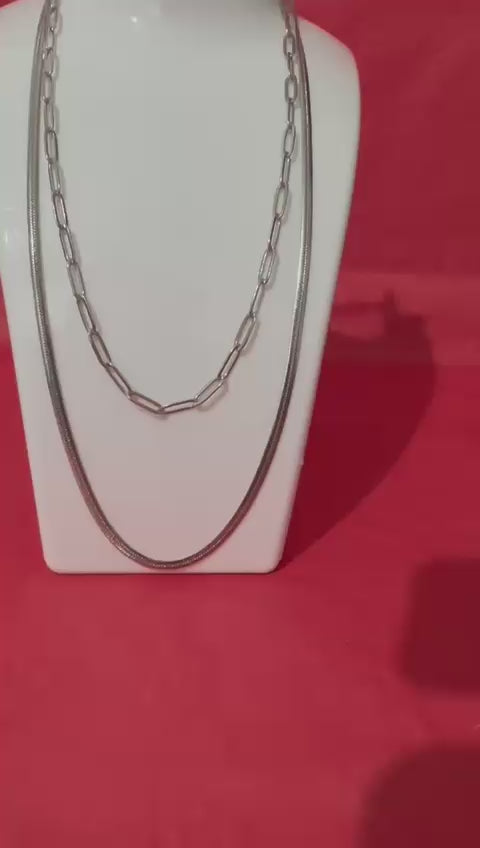 Set collana acciaio inossidabile da donna