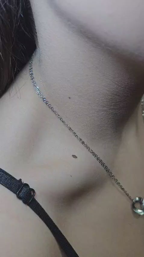 Collana Intreccio in oro bianco 18k